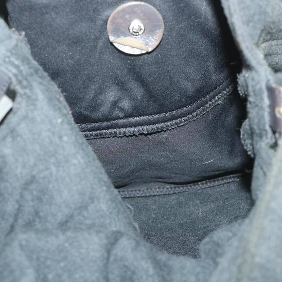 FENDI Mamma Baguette Shoulder Bag Cotton Gray 2305 26325 008 Auth ep2054 - Picture 11 of 16